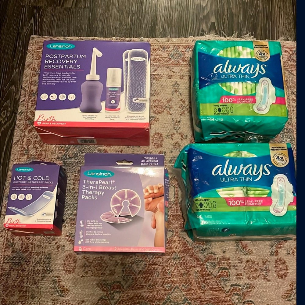 NEW: Lansinoh & Always Postpartum Care Bundle